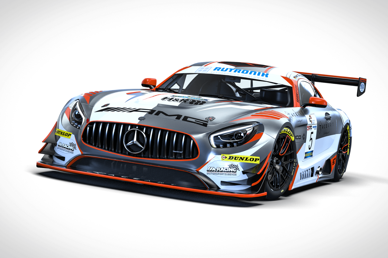 Front tilt shot of 2019 Raceart Motorsport Mercedes AMG GT3